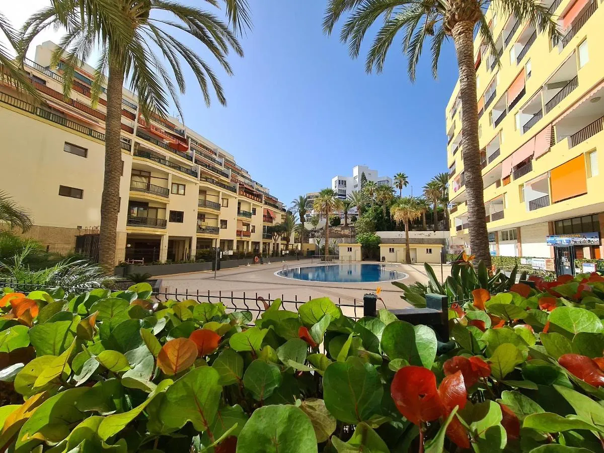 Beachfront Apartment Casa Verano With Pool, Balcony, Wifi, Central Locatation Arona
